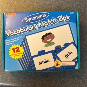 Synonyms Vocabulary Match-Ups - Blue